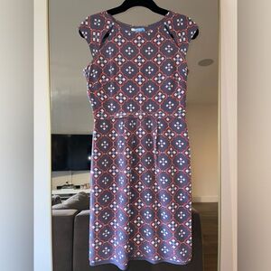 Stylish Purple Patterned Dress